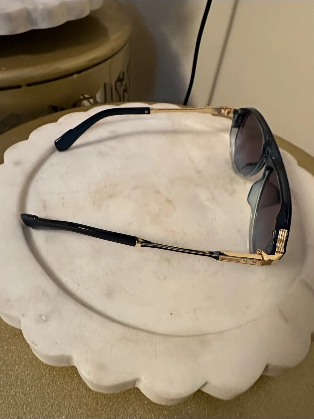 Blue Gradient Aviator Sunglasses - Men